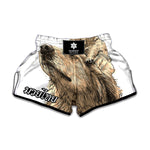 Labrador Retriever And Puppy Print Muay Thai Boxing Shorts