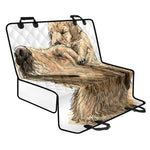 Labrador Retriever And Puppy Print Pet Car Back Seat Cover