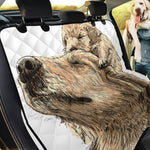 Labrador Retriever And Puppy Print Pet Car Back Seat Cover