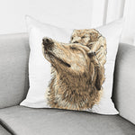 Labrador Retriever And Puppy Print Pillow Cover