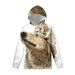 Labrador Retriever And Puppy Print Pullover Hoodie