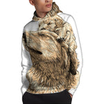 Labrador Retriever And Puppy Print Pullover Hoodie