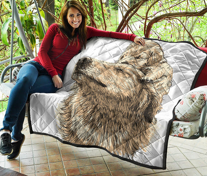 Labrador Retriever And Puppy Print Quilt