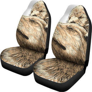 Labrador Retriever And Puppy Print Universal Fit Car Seat Covers