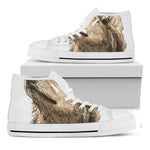 Labrador Retriever And Puppy Print White High Top Shoes