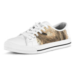 Labrador Retriever And Puppy Print White Low Top Shoes