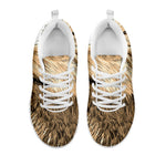 Labrador Retriever And Puppy Print White Sneakers