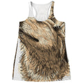 Labrador Retriever And Puppy Print Women's Racerback Tank Top