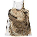 Labrador Retriever And Puppy Print Women's Racerback Tank Top