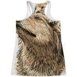 Labrador Retriever And Puppy Print Women's Racerback Tank Top