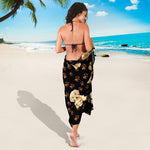 Labrador Retriever Puppy Pattern Print Beach Sarong Wrap