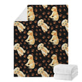 Labrador Retriever Puppy Pattern Print Blanket