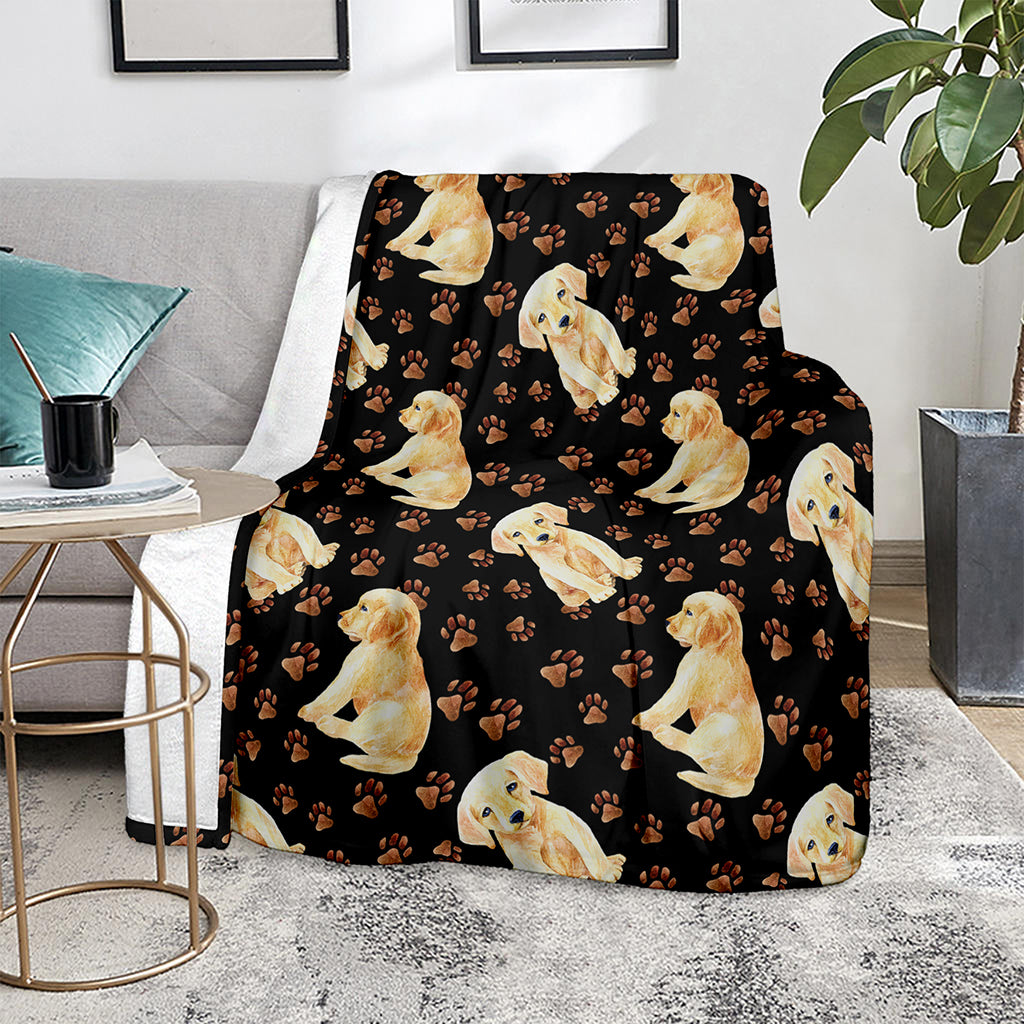 Labrador Retriever Puppy Pattern Print Blanket
