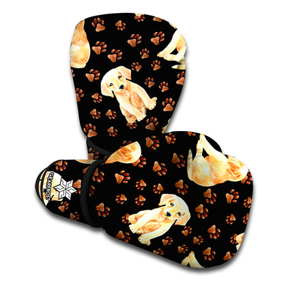 Labrador Retriever Puppy Pattern Print Boxing Gloves