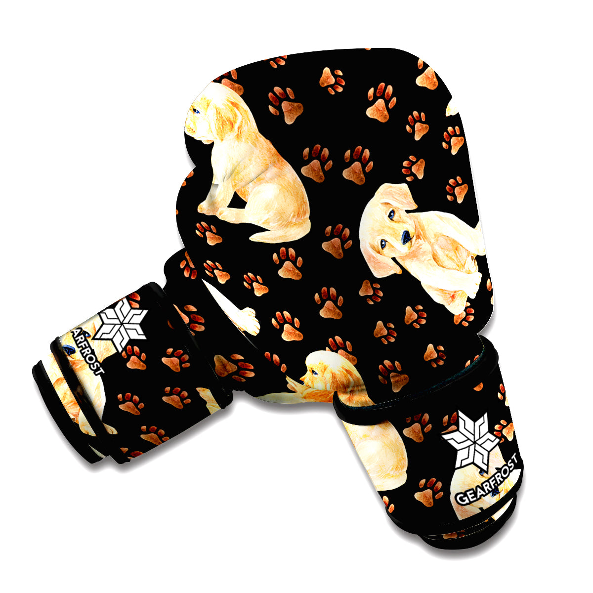 Labrador Retriever Puppy Pattern Print Boxing Gloves