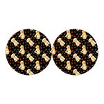 Labrador Retriever Puppy Pattern Print Car Coasters