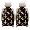 Labrador Retriever Puppy Pattern Print Car Seat Organizers