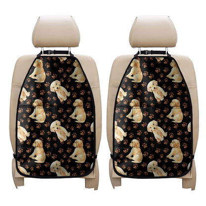 Labrador Retriever Puppy Pattern Print Car Seat Organizers
