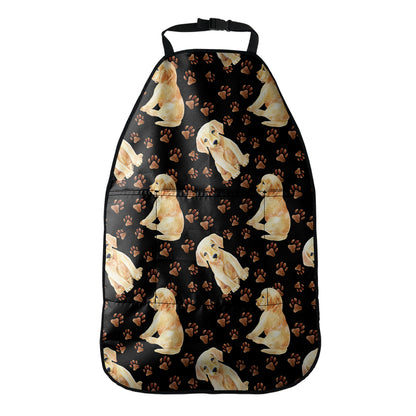 Labrador Retriever Puppy Pattern Print Car Seat Organizers