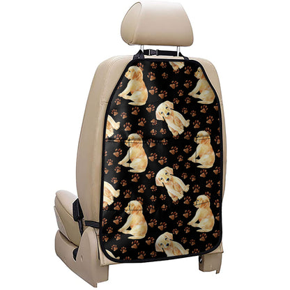 Labrador Retriever Puppy Pattern Print Car Seat Organizers