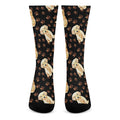 Labrador Retriever Puppy Pattern Print Crew Socks