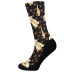Labrador Retriever Puppy Pattern Print Crew Socks