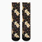 Labrador Retriever Puppy Pattern Print Crew Socks