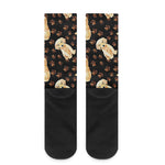 Labrador Retriever Puppy Pattern Print Crew Socks