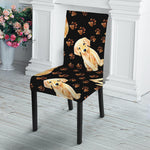 Labrador Retriever Puppy Pattern Print Dining Chair Slipcover