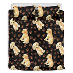Labrador Retriever Puppy Pattern Print Duvet Cover Bedding Set