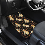 Labrador Retriever Puppy Pattern Print Front and Back Car Floor Mats