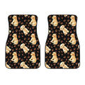 Labrador Retriever Puppy Pattern Print Front Car Floor Mats