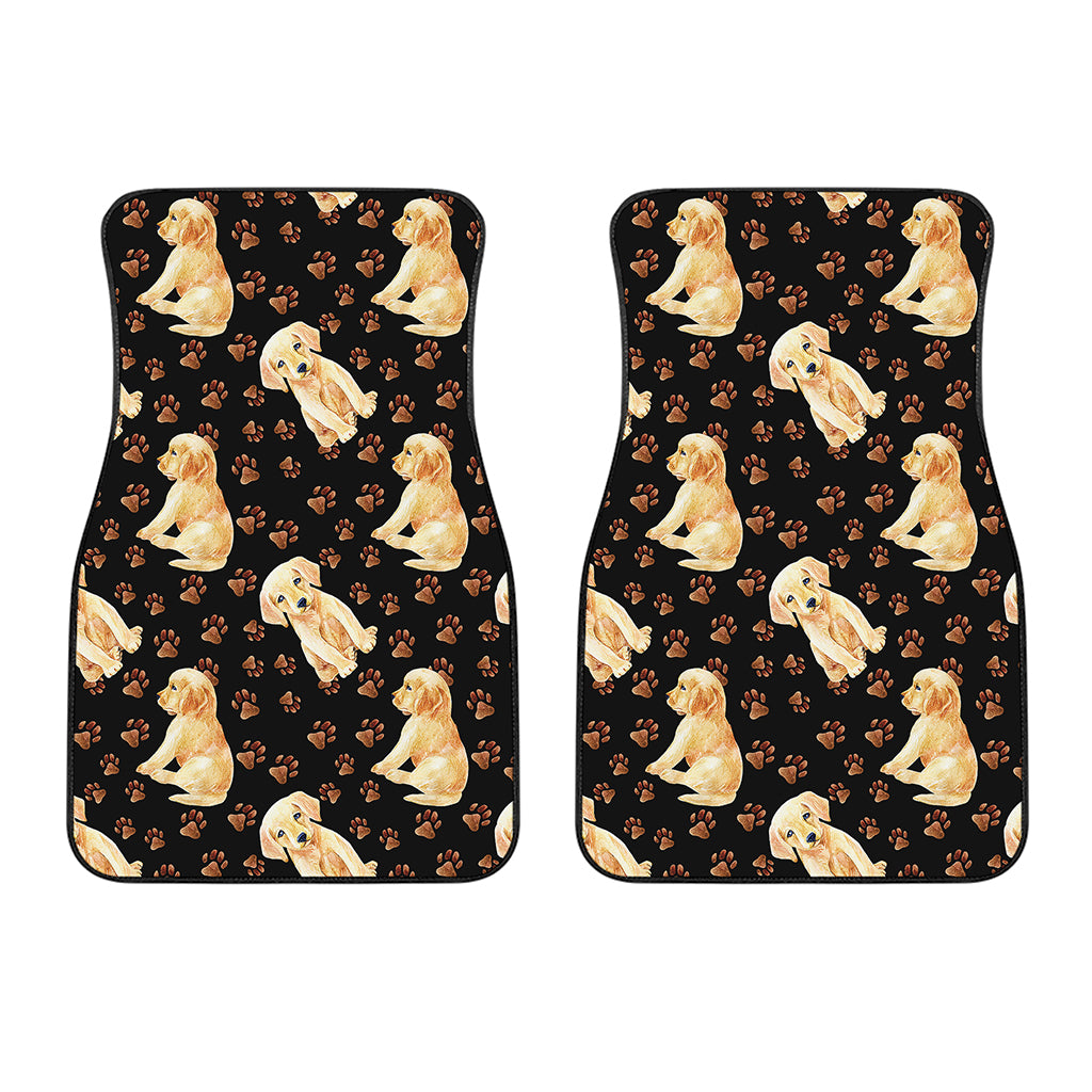 Labrador Retriever Puppy Pattern Print Front Car Floor Mats