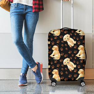 Labrador Retriever Puppy Pattern Print Luggage Cover