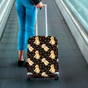 Labrador Retriever Puppy Pattern Print Luggage Cover