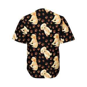 Labrador Retriever Puppy Pattern Print Men's Baseball Jersey