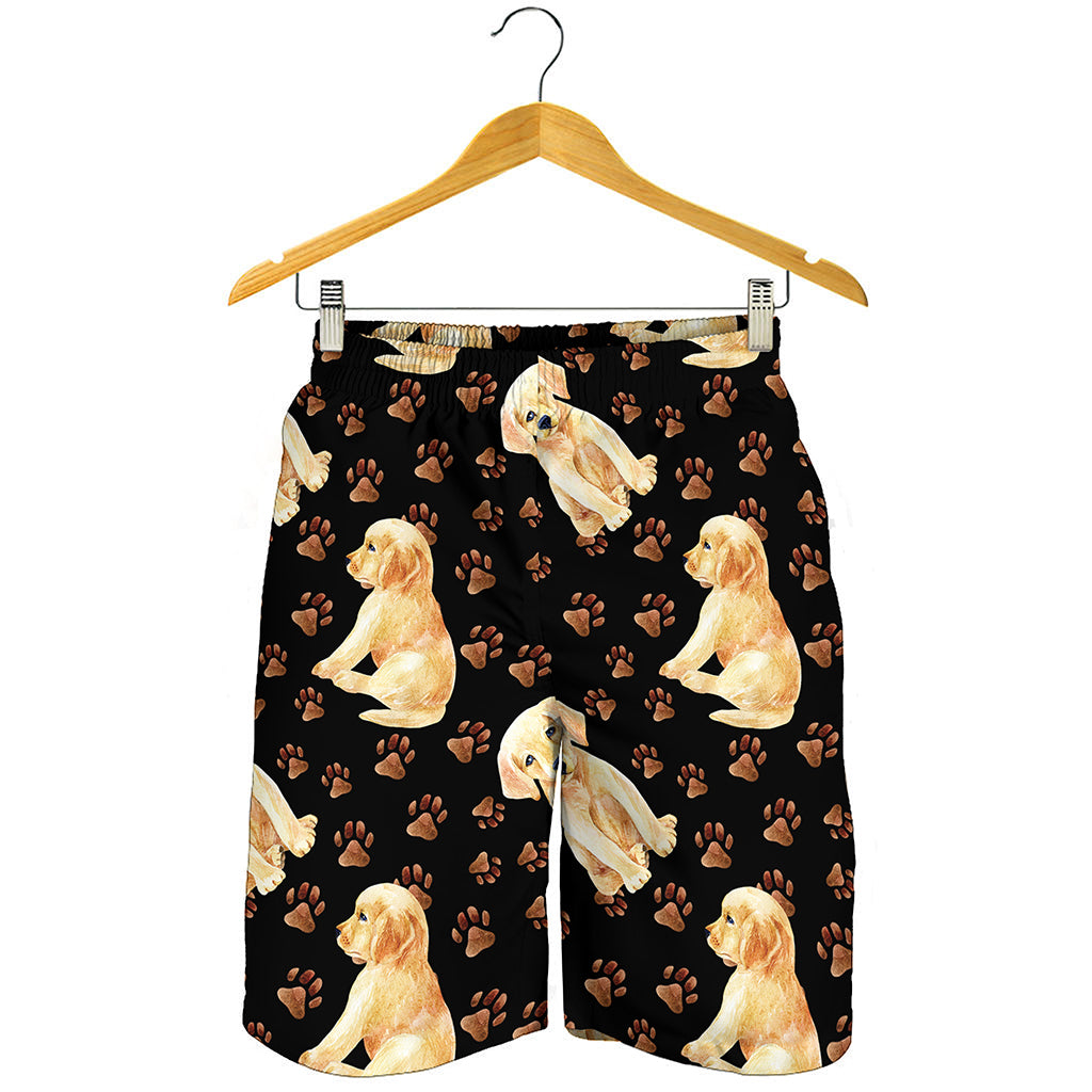 Labrador Retriever Puppy Pattern Print Men's Shorts