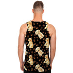 Labrador Retriever Puppy Pattern Print Men's Tank Top