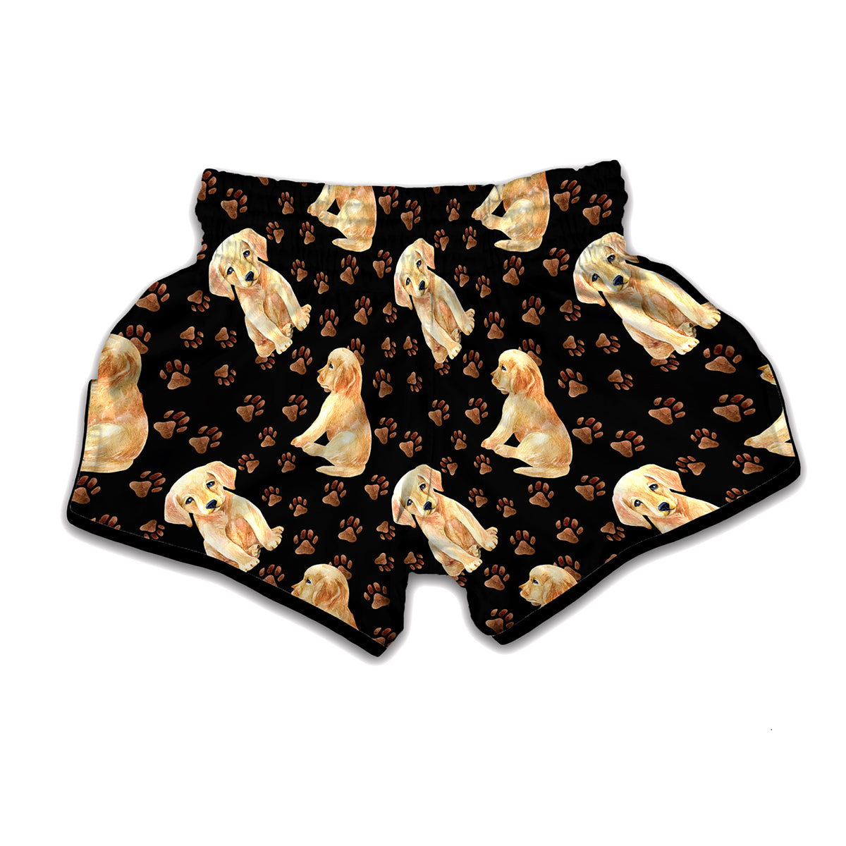 Labrador Retriever Puppy Pattern Print Muay Thai Boxing Shorts