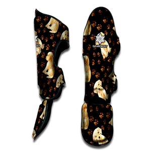 Labrador Retriever Puppy Pattern Print Muay Thai Shin Guard