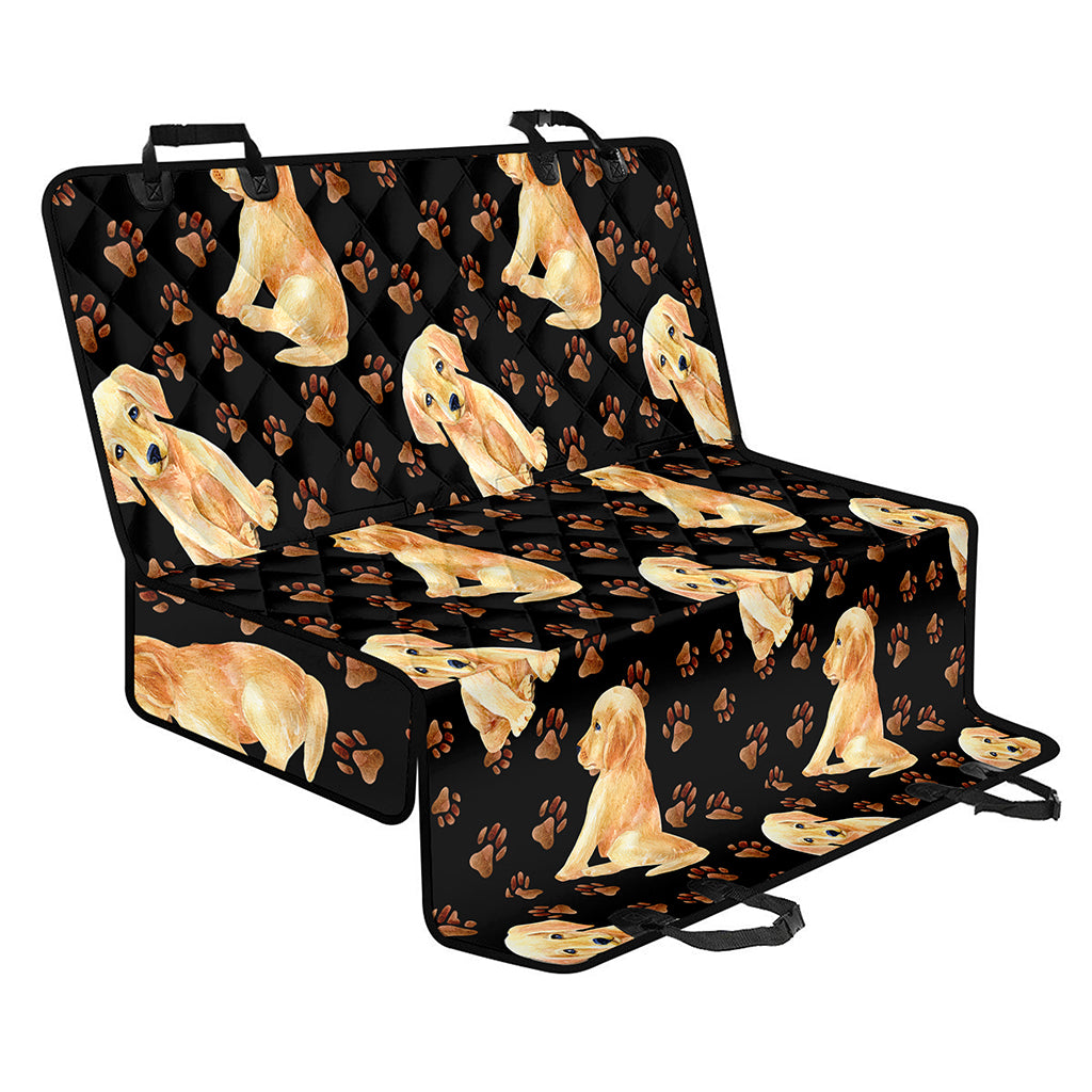 Labrador Retriever Puppy Pattern Print Pet Car Back Seat Cover