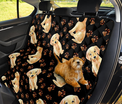 Labrador Retriever Puppy Pattern Print Pet Car Back Seat Cover
