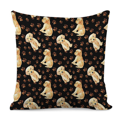 Labrador Retriever Puppy Pattern Print Pillow Cover