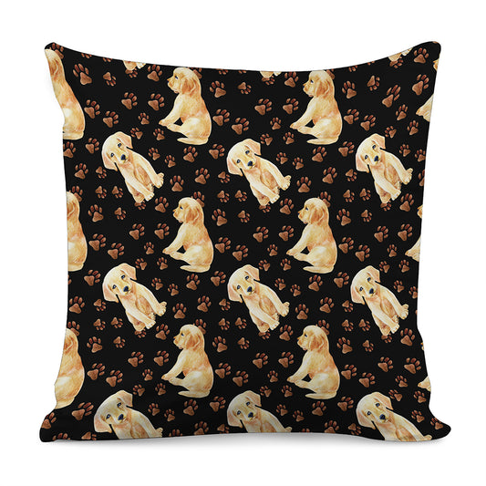 Labrador Retriever Puppy Pattern Print Pillow Cover
