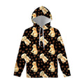 Labrador Retriever Puppy Pattern Print Pullover Hoodie