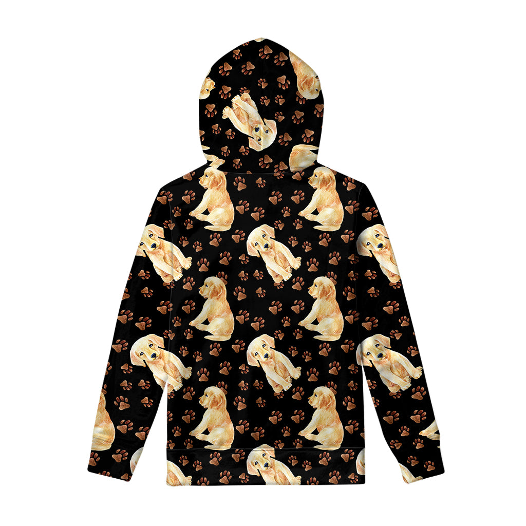 Labrador Retriever Puppy Pattern Print Pullover Hoodie