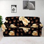 Labrador Retriever Puppy Pattern Print Sofa Cover