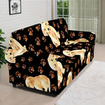 Labrador Retriever Puppy Pattern Print Sofa Cover