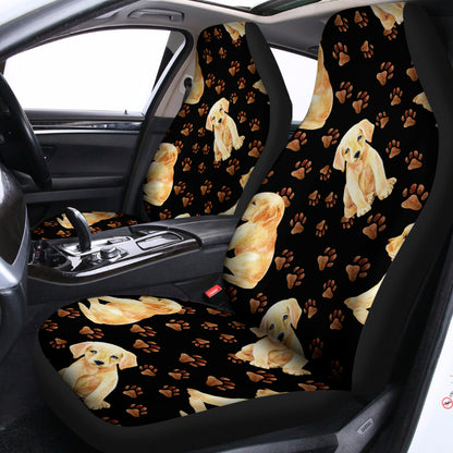 Labrador Retriever Puppy Pattern Print Universal Fit Car Seat Covers
