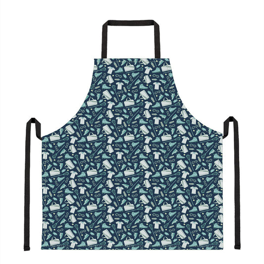 Lacrosse Equipment Pattern Print Apron